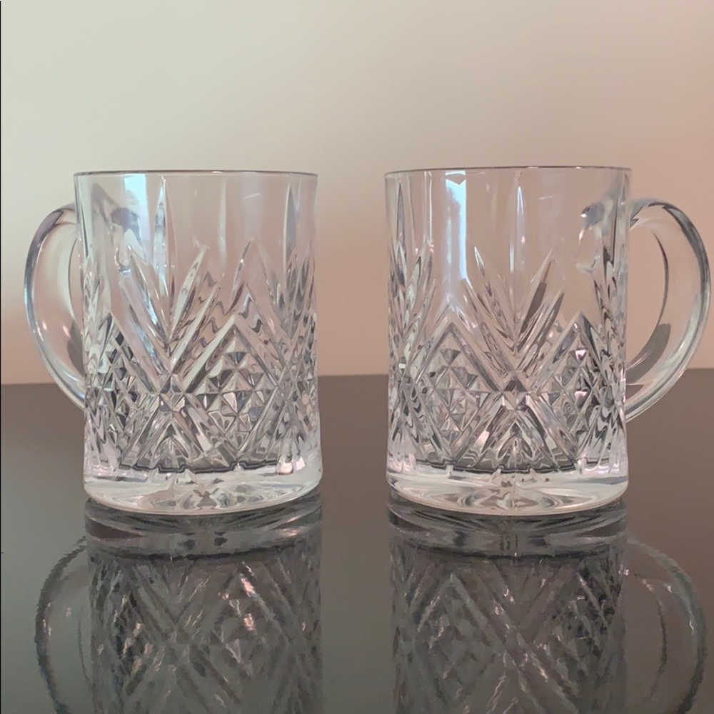 Crystal coffee mugs